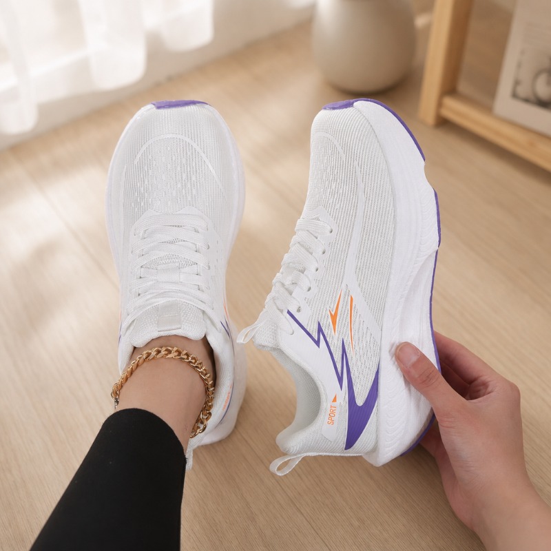 Wide Toe Box Running Sneakers - Tênis femininos com ponta larga, respiráveis,
