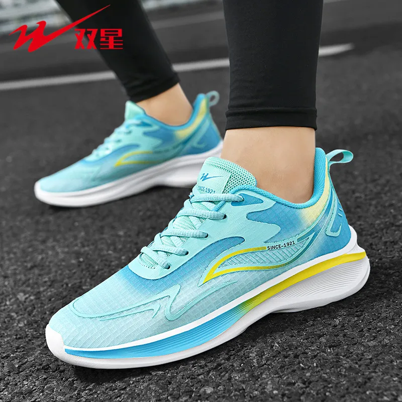 Shock Absorbing Gym Trainers - Tênis Plataforma com Cadarço para Lazer
