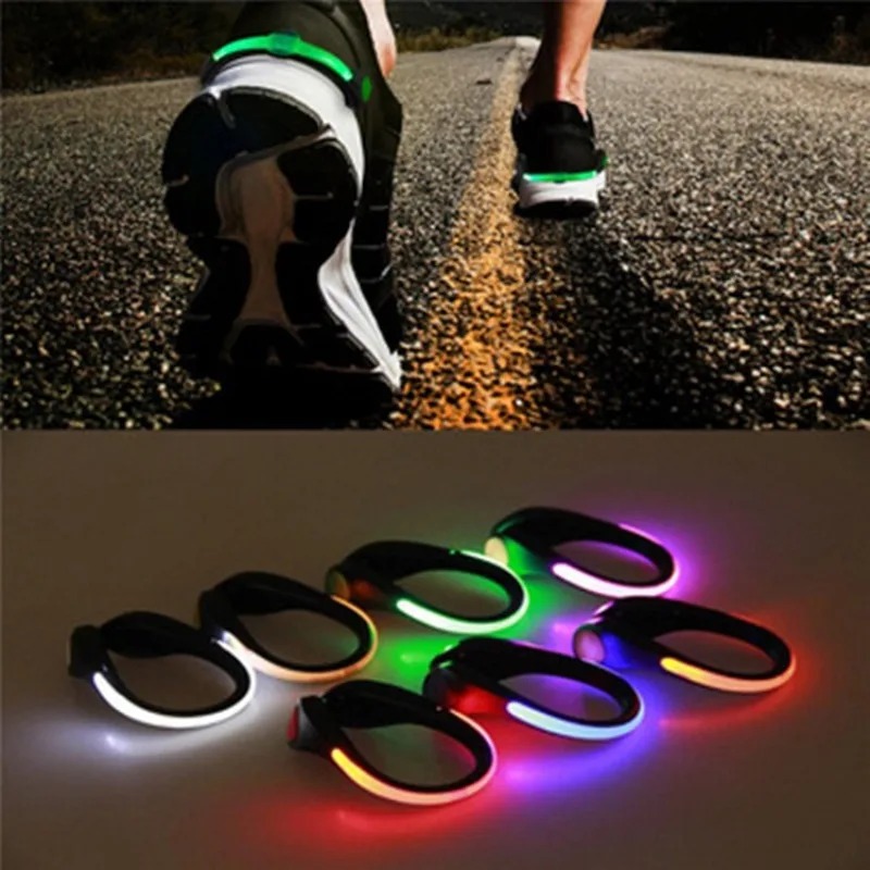Reflective Night Running Shoes - 2024 clipe de sapato luminoso luz