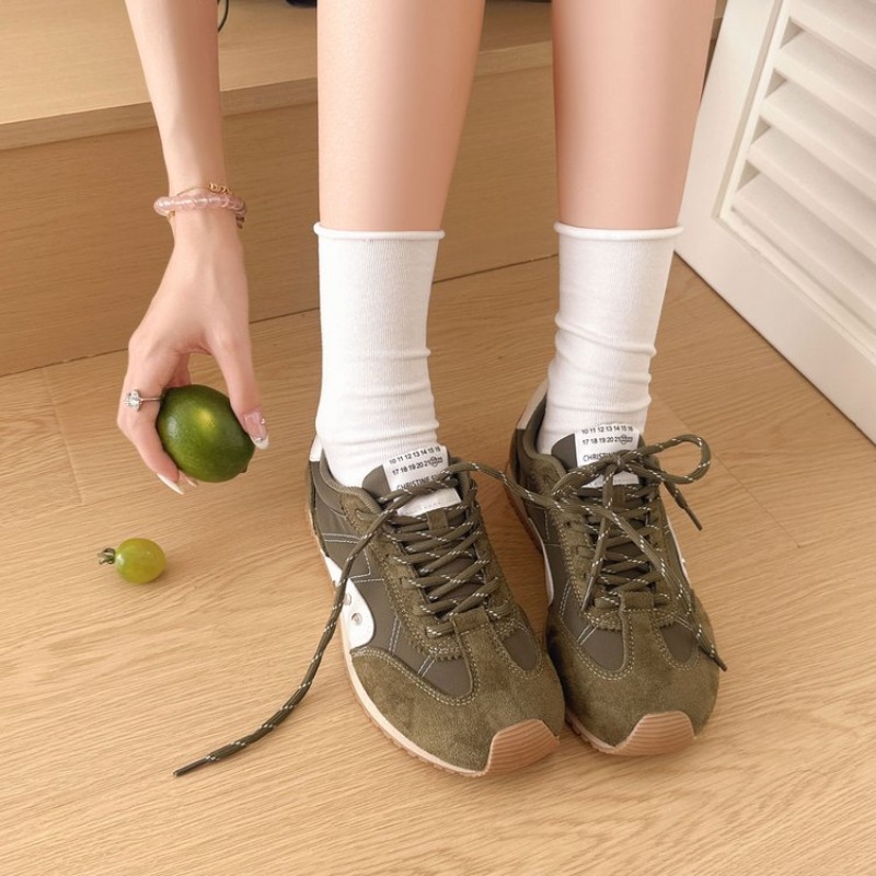 Running Shoes - Tênis retrô colorido para mulheres, tênis