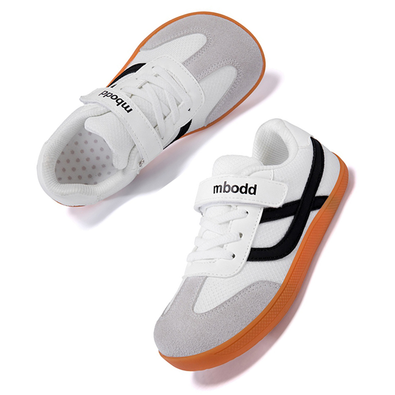Wide Toe Box Running Sneakers - Tênis infantil sem cadarço para meninos/meninas,
