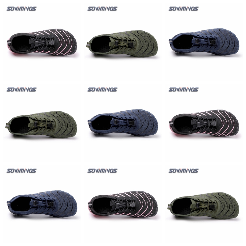 Wide Toe Box Running Sneakers - Tênis Masculinos Barefoot com Biqueira Larga