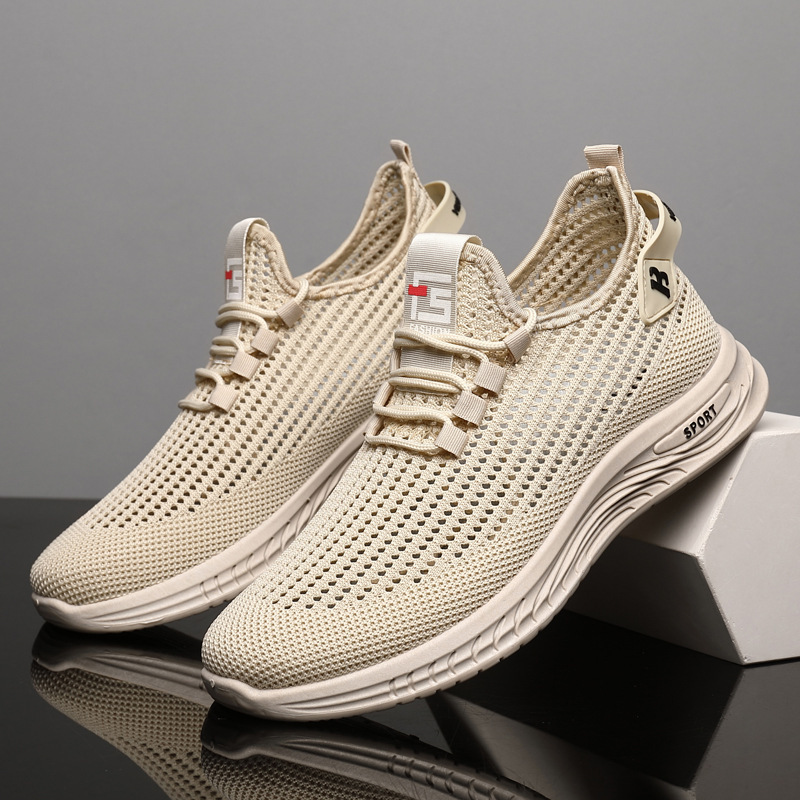 Shock Absorbing Gym Trainers - Tênis Leves de Malha para Homens