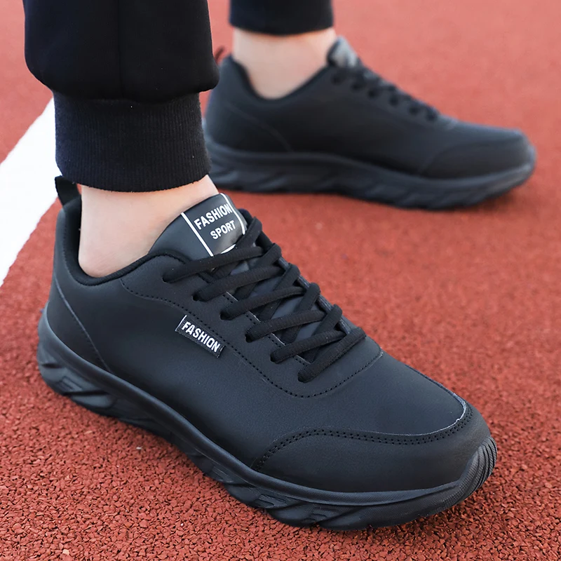 Waterproof Goretex Running Shoes - Tênis de corrida masculino preto pu