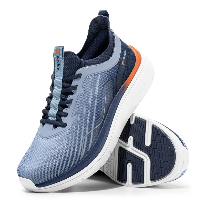 Wide Toe Box Running Sneakers - Tênis Masculino FitVille para Caminhada com