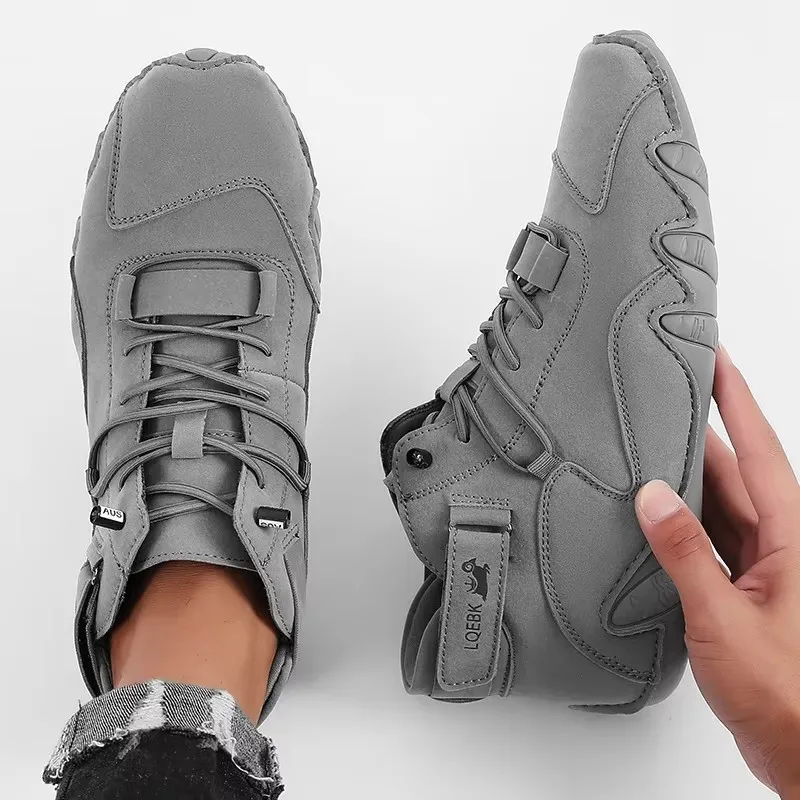 Waterproof Goretex Running Shoes - Novo design de couro masculino sapatos