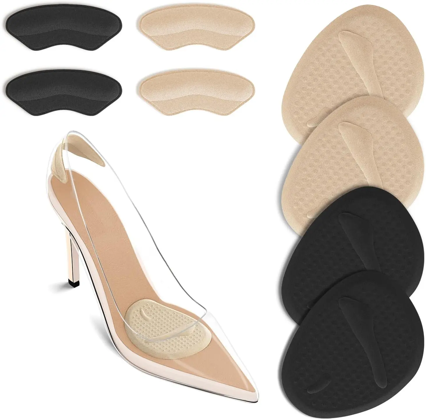 Heels - 2 conjuntos de almofadas para calcanhar,