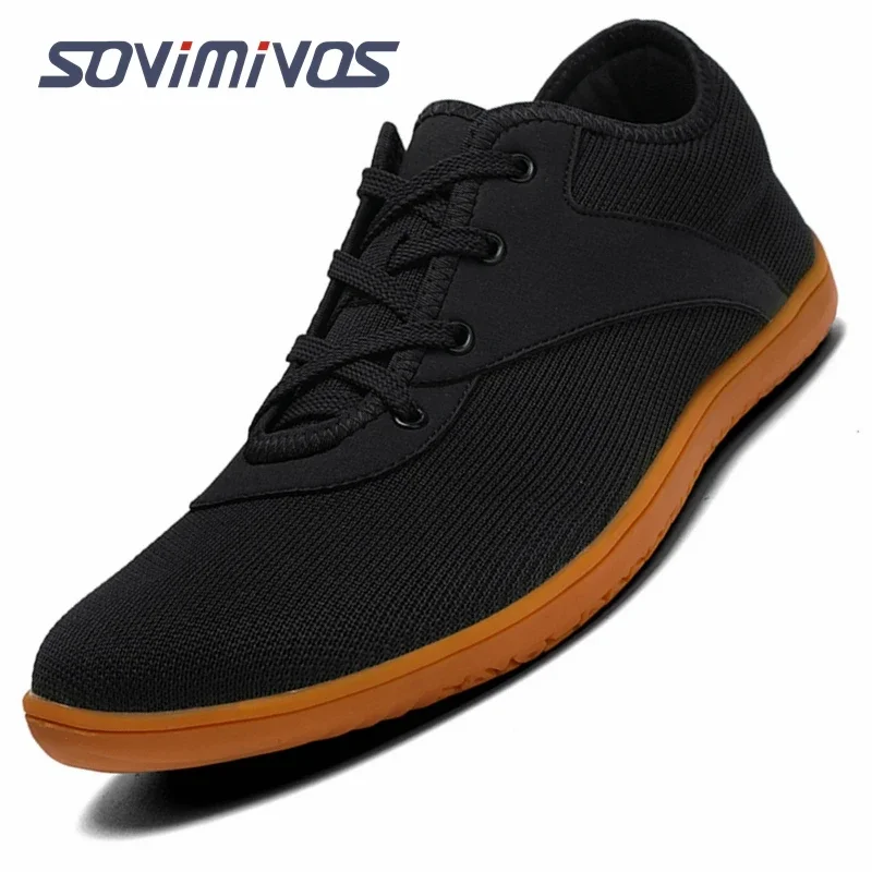 Wide Toe Box Running Sneakers - Tênis Minimalistas para Homens e Mulheres,
