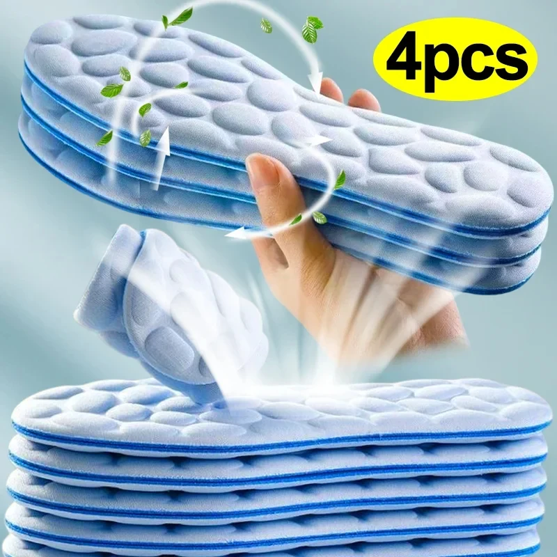 Breathable Mesh Athletic Shoes - 2/4 pçs palmilhas de espuma de