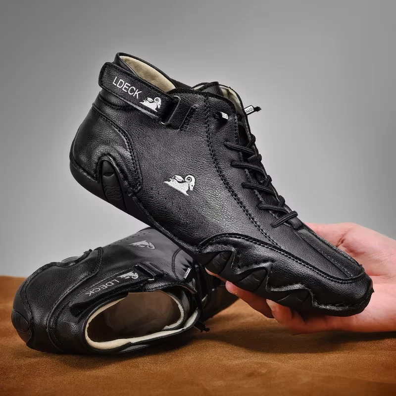 Mocassins masculinos antiderra - Waterproof Goretex Running Shoes avaliação e preço