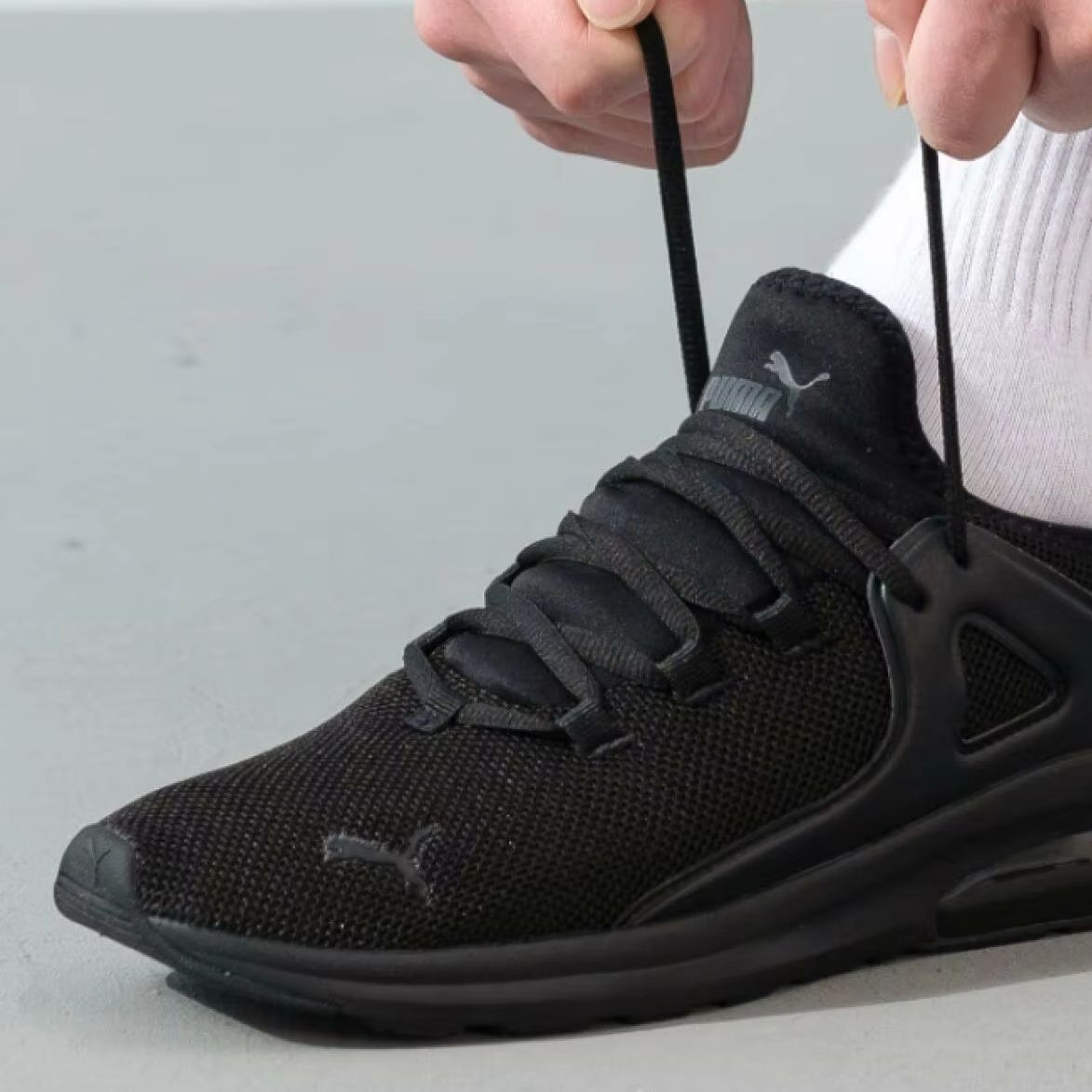 Tênis Casual Masculino Puma 38 - Knit Fabric Lace Up Sneakers avaliação e preço
