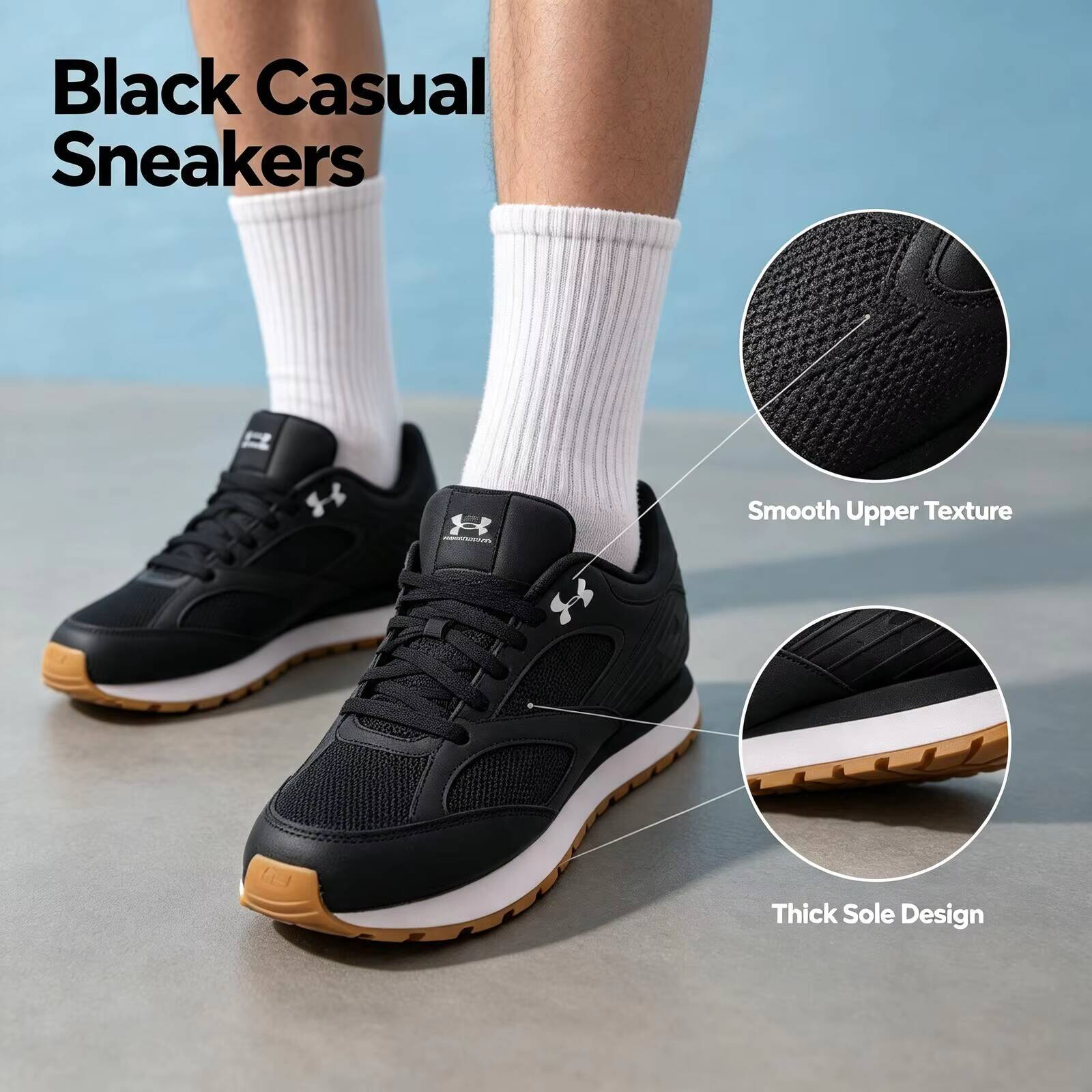 Novos tênis de corrida Under A - Air Cushion Jogger Shoes Men avaliação e preço