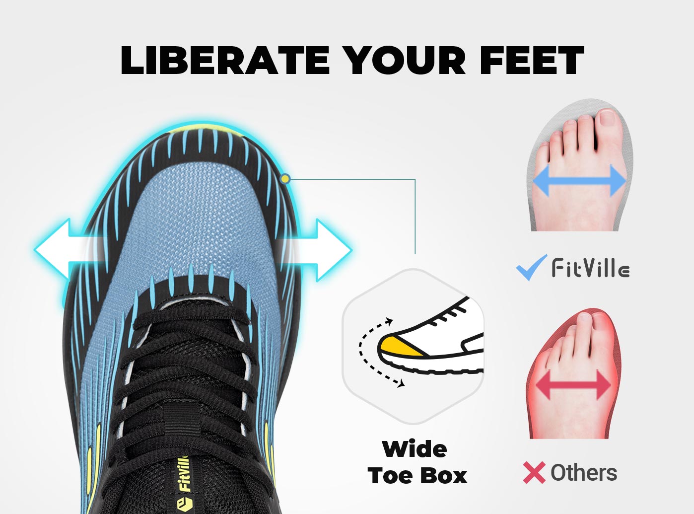FitVille Tênis de corrida masc - Anti Slip Trail Running Sneakers avaliação e preço