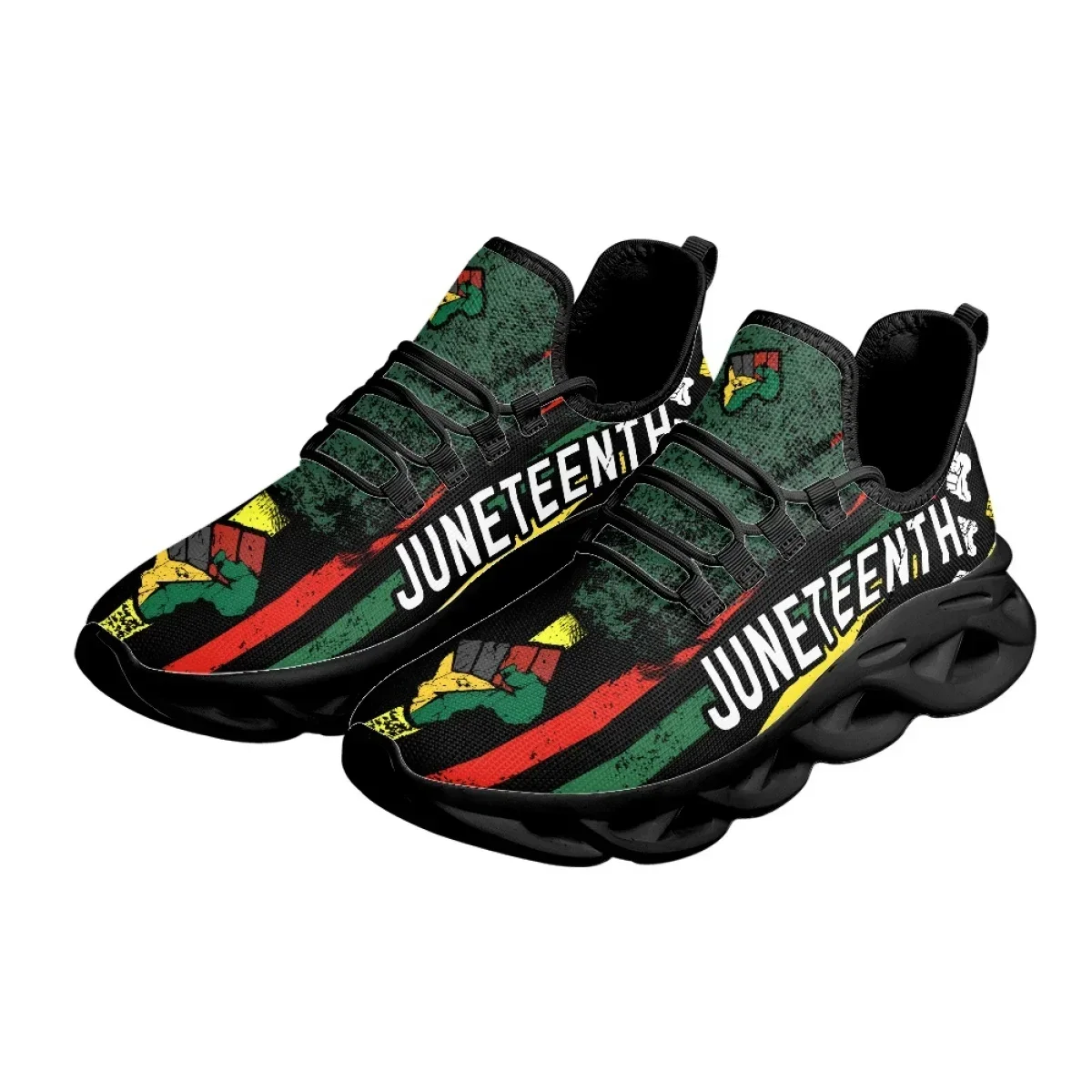 Juneteenth Peace and Love Prin - Breathable Mesh Athletic Shoes avaliação e preço